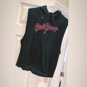 Muscle tank / sweater / girl gang